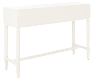 Safavieh Estella Elegant Console Table With 4 Drawers And Timeless Carved Detailing For Entryway Or Living Room White CNS5732A