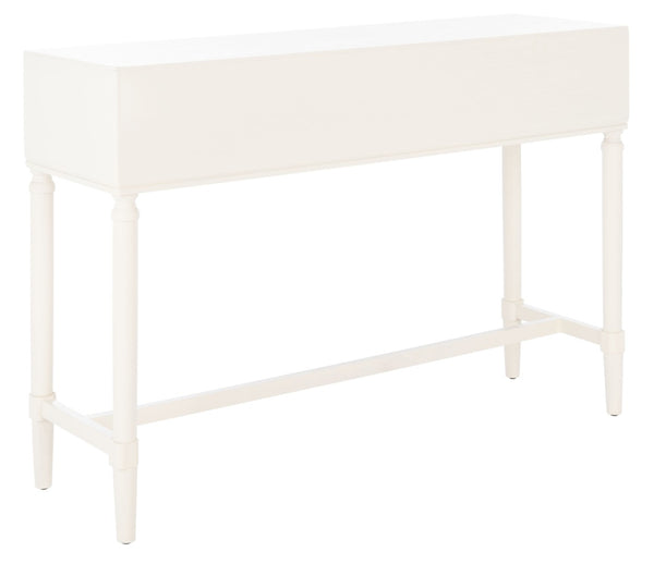 Safavieh Estella Elegant Console Table With 4 Drawers And Timeless Carved Detailing For Entryway Or Living Room White CNS5732A