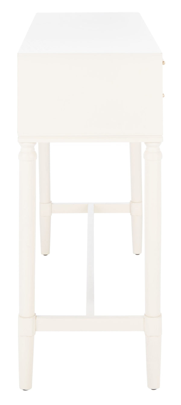 Safavieh Estella Elegant Console Table With 4 Drawers And Timeless Carved Detailing For Entryway Or Living Room White CNS5732A