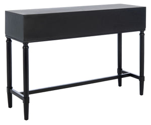Safavieh Estella Elegant Console Table With 4 Drawers And Timeless Carved Detailing For Entryway Or Living Room Black CNS5732B