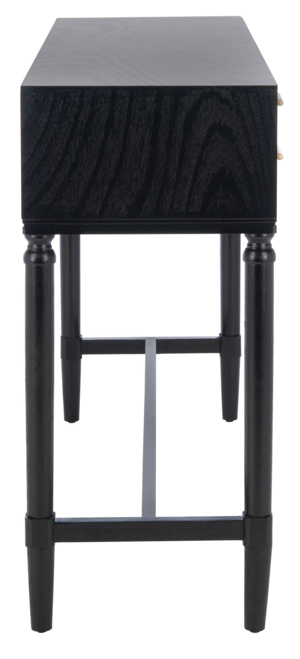 Safavieh Estella Elegant Console Table With 4 Drawers And Timeless Carved Detailing For Entryway Or Living Room Black CNS5732B