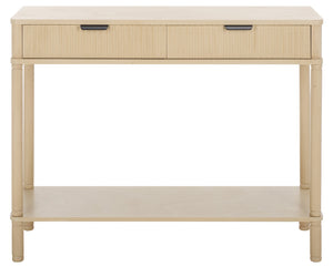 Safavieh Thurston 2-drawer Console Table - Modern Design With Stylish Storage For Living Room Or Entryway Decor Natural Wood Cns5737a