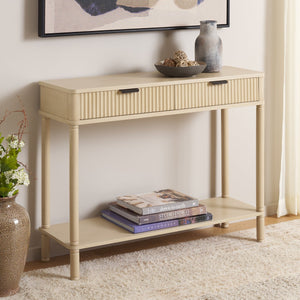 Safavieh Thurston 2-drawer Console Table - Modern Design With Stylish Storage For Living Room Or Entryway Decor Natural Wood Cns5737a