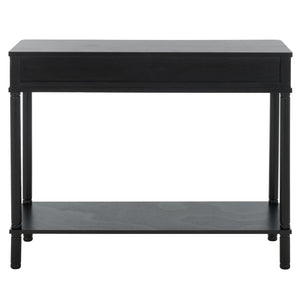Safavieh Thurston 2-drawer Console Table - Modern Design With Stylish Storage For Living Room Or Entryway Decor Matte Black , Wood Cns5737b