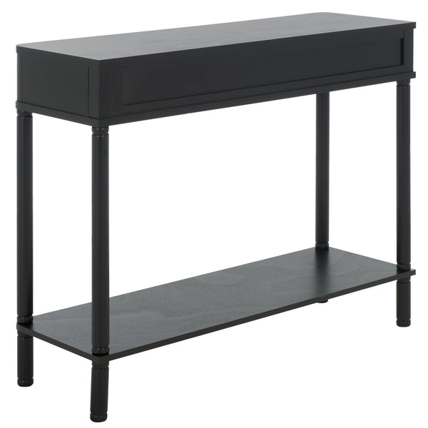 Safavieh Thurston 2-drawer Console Table - Modern Design With Stylish Storage For Living Room Or Entryway Decor Matte Black , Wood Cns5737b