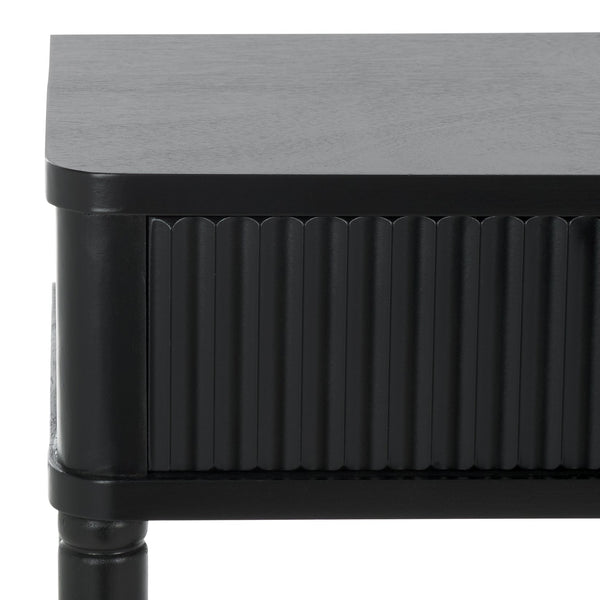 Safavieh Thurston 2-drawer Console Table - Modern Design With Stylish Storage For Living Room Or Entryway Decor Matte Black , Wood Cns5737b