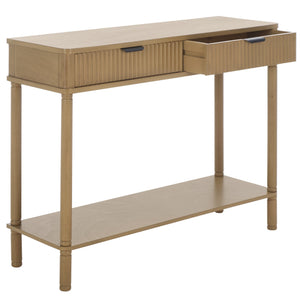 Safavieh Thurston 2-drawer Console Table - Modern Design With Stylish Storage For Living Room Or Entryway Decor Desert Brown Wood Cns5737c