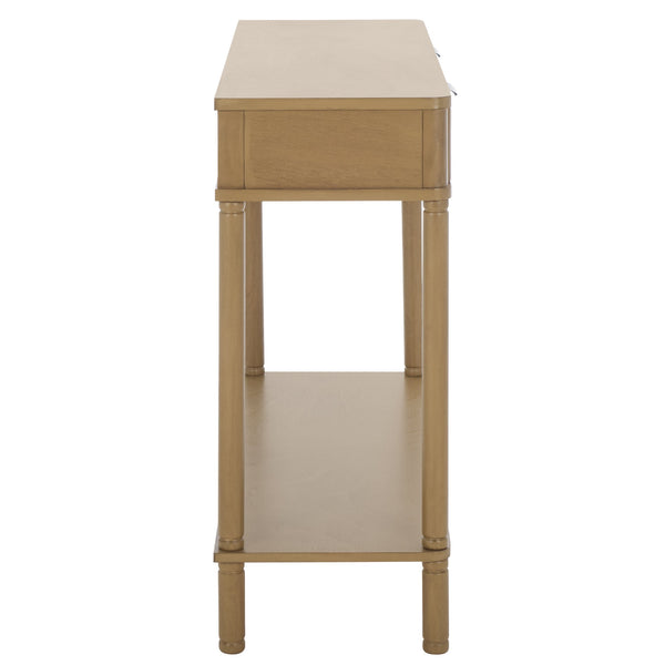 Safavieh Thurston 2-drawer Console Table - Modern Design With Stylish Storage For Living Room Or Entryway Decor Desert Brown Wood Cns5737c