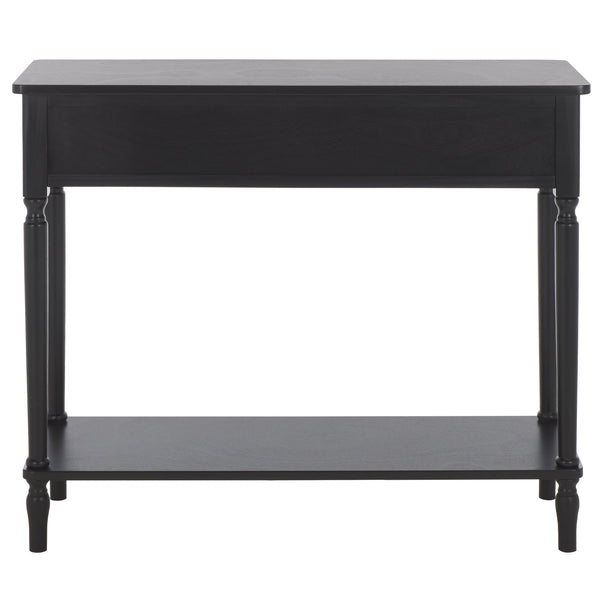 Safavieh Haven 2-drawer Small Console Table – Stylish Storage Solution For Entryways And Living Spaces Matte Black , Wood Cns5738b