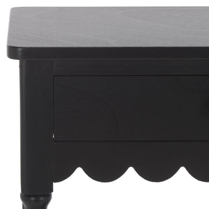 Safavieh Haven 2-drawer Small Console Table – Stylish Storage Solution For Entryways And Living Spaces Matte Black , Wood Cns5738b