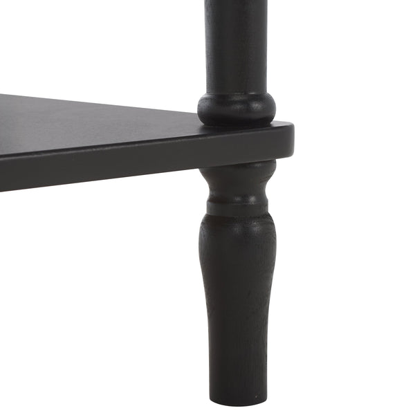 Safavieh Haven 2-drawer Small Console Table – Stylish Storage Solution For Entryways And Living Spaces Matte Black , Wood Cns5738b