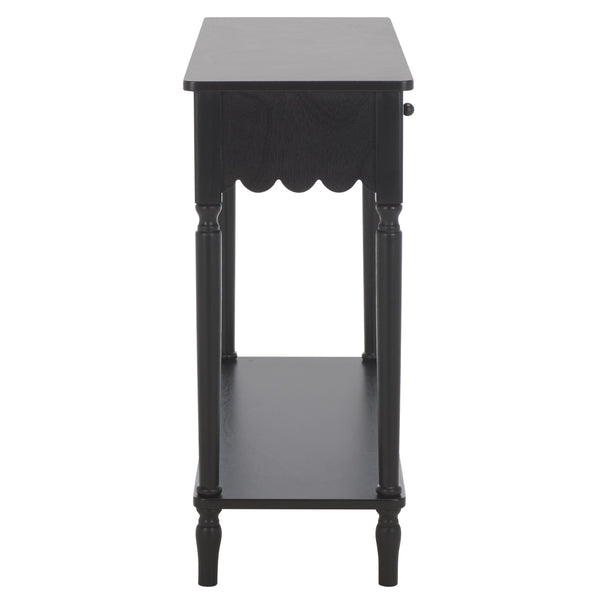 Safavieh Haven 2-drawer Small Console Table – Stylish Storage Solution For Entryways And Living Spaces Matte Black , Wood Cns5738b