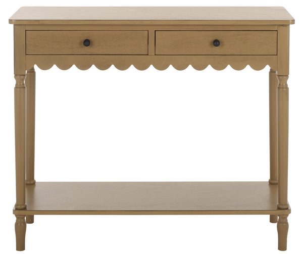 Safavieh Haven 2-drawer Small Console Table – Stylish Storage Solution For Entryways And Living Spaces Desert Brown Wood Cns5738c