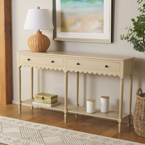 Safavieh Haven 2-drawer Large Console - Stylish Storage Solution For Modern And Rustic Interiors Natural Wood Cns5739a