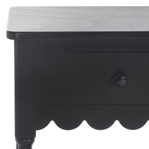 Safavieh Haven 2-drawer Large Console - Stylish Storage Solution For Modern And Rustic Interiors Matte Black , Wood Cns5739b