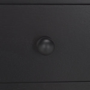 Safavieh Haven 2-drawer Large Console - Stylish Storage Solution For Modern And Rustic Interiors Matte Black , Wood Cns5739b