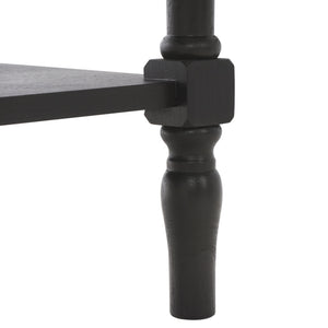 Safavieh Haven 2-drawer Large Console - Stylish Storage Solution For Modern And Rustic Interiors Matte Black , Wood Cns5739b