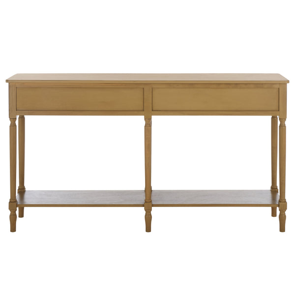 Safavieh Haven 2-drawer Large Console - Stylish Storage Solution For Modern And Rustic Interiors Desert Brown Wood Cns5739c