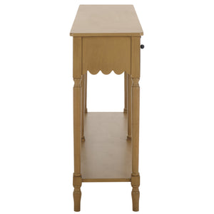 Safavieh Haven 2-drawer Large Console - Stylish Storage Solution For Modern And Rustic Interiors Desert Brown Wood Cns5739c