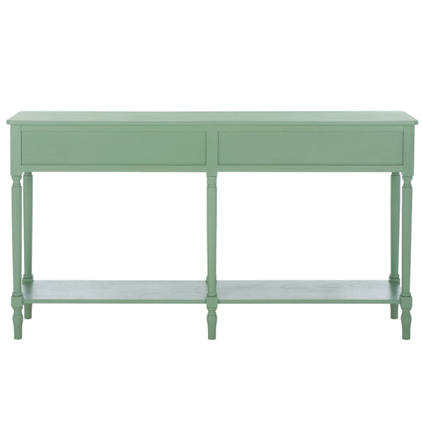 Safavieh Haven 2-drawer Large Console - Stylish Storage Solution For Modern And Rustic Interiors Sage Green Wood Cns5739d