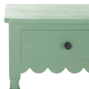 Safavieh Haven 2-drawer Large Console - Stylish Storage Solution For Modern And Rustic Interiors Sage Green Wood Cns5739d