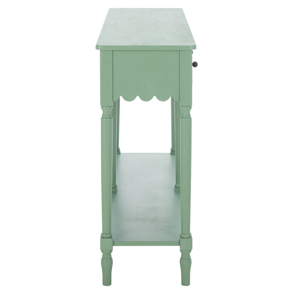 Safavieh Haven 2-drawer Large Console - Stylish Storage Solution For Modern And Rustic Interiors Sage Green Wood Cns5739d