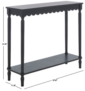 Safavieh Haven Console Table - Elegant Minimalist Design For Stylish Storage And Display In Any Room Matte Black , Wood Cns5740b