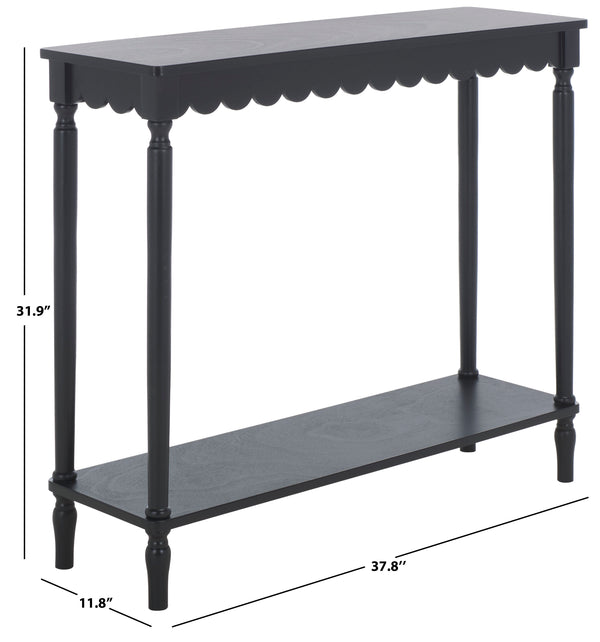 Safavieh Haven Console Table - Elegant Minimalist Design For Stylish Storage And Display In Any Room Matte Black , Wood Cns5740b