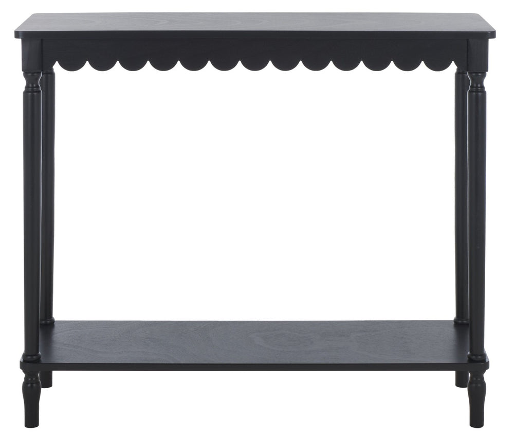 Safavieh Haven Console Table - Scandinavian Minimalist Design With Storage For Hallways And Living Spaces Matt Black CNS5740B