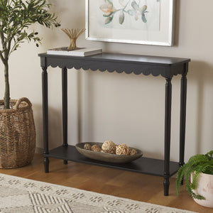 Safavieh Haven Console Table - Elegant Minimalist Design For Stylish Storage And Display In Any Room Matte Black , Wood Cns5740b