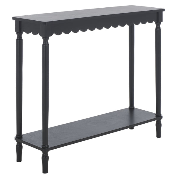 Safavieh Haven Console Table - Elegant Minimalist Design For Stylish Storage And Display In Any Room Matte Black , Wood Cns5740b
