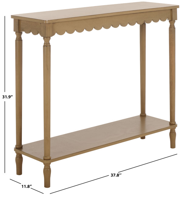 Safavieh Haven Console Table - Elegant Minimalist Design For Stylish Storage And Display In Any Room Desert Brown Wood Cns5740c