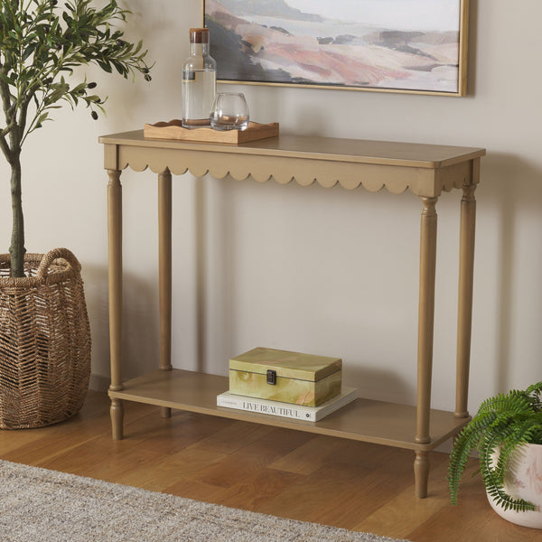 Safavieh Haven Console Table - Elegant Minimalist Design For Stylish Storage And Display In Any Room Desert Brown Wood Cns5740c