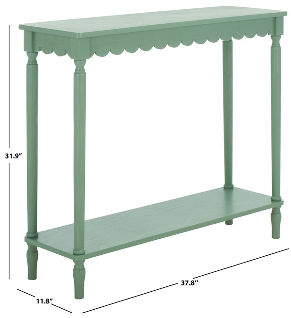 Safavieh Haven Console Table - Elegant Minimalist Design For Stylish Storage And Display In Any Room Sage Green Wood Cns5740d