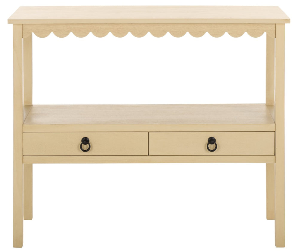 Safavieh Haven 2-Drawer Console - Stylish Storage Solution For Entryways, Living Rooms & Compact Spaces Natural CNS5741A