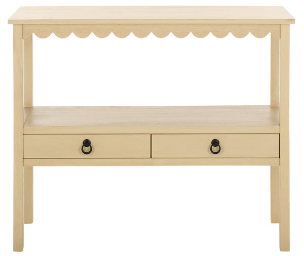 Safavieh Haven Lower 2-drawer Console - Stylish Storage Solution For Modern Home Décor And Organization Natural Wood Cns5741a