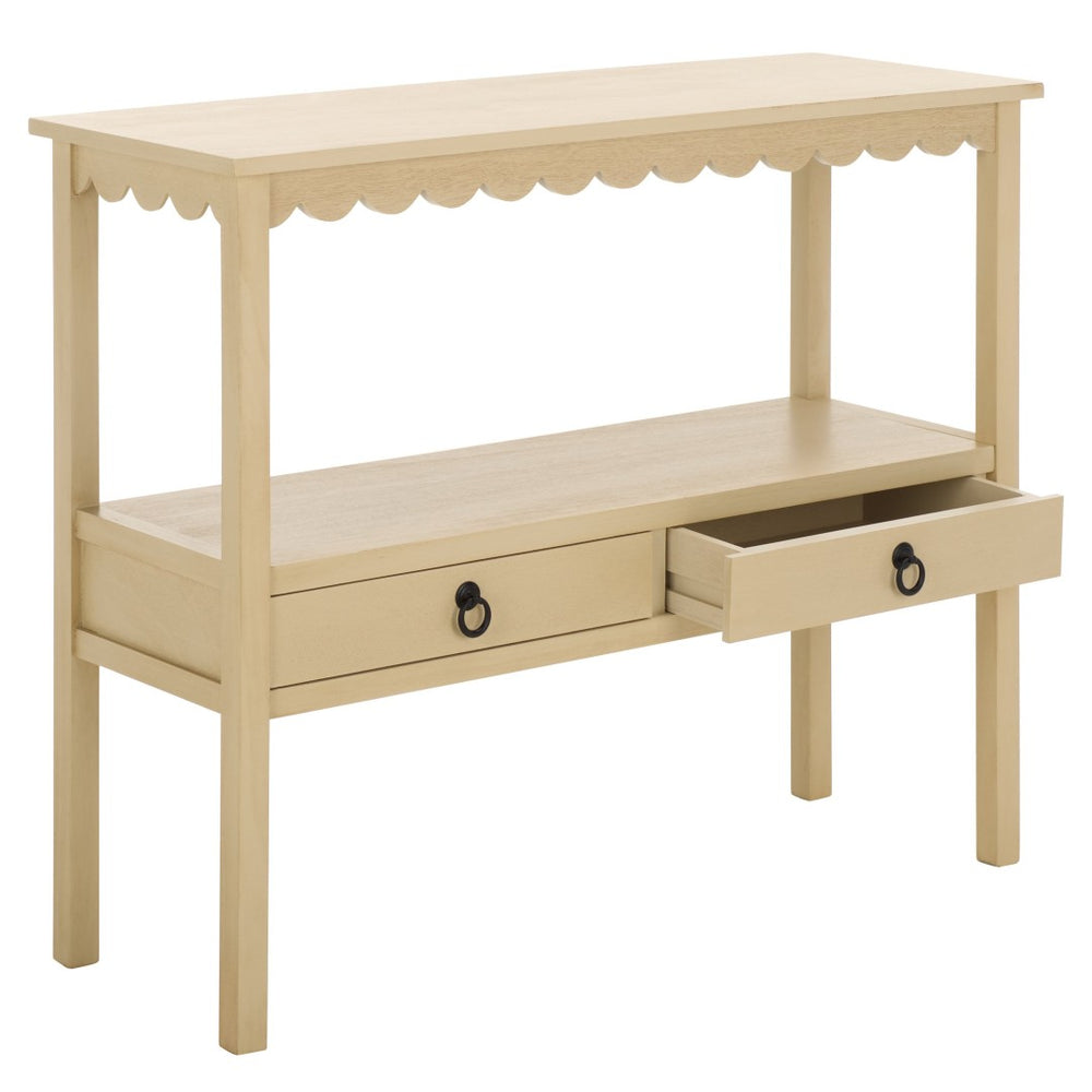 Safavieh Haven 2-Drawer Console - Stylish Storage Solution For Entryways, Living Rooms & Compact Spaces Natural CNS5741A