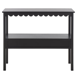 Safavieh Haven Lower 2-drawer Console - Stylish Storage Solution For Modern Home Décor And Organization Matte Black , Wood Cns5741b