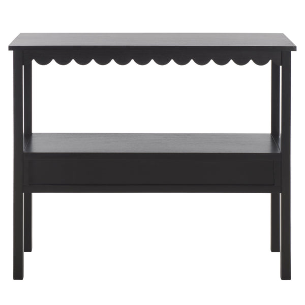 Safavieh Haven Lower 2-drawer Console - Stylish Storage Solution For Modern Home Décor And Organization Matte Black , Wood Cns5741b
