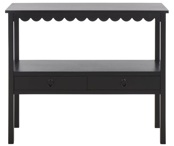 Safavieh Haven Lower 2-drawer Console - Stylish Storage Solution For Modern Home Décor And Organization Matte Black , Wood Cns5741b