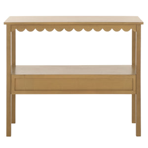 Safavieh Haven Lower 2-drawer Console - Stylish Storage Solution For Modern Home Décor And Organization Desert Brown Wood Cns5741c