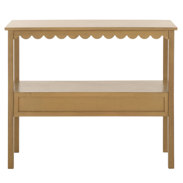 Safavieh Haven Lower 2-drawer Console - Stylish Storage Solution For Modern Home Décor And Organization Desert Brown Wood Cns5741c