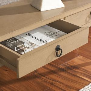 Safavieh Haven Lower 2-drawer Console - Stylish Storage Solution For Modern Home Décor And Organization Desert Brown Wood Cns5741c