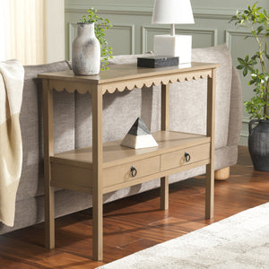 Safavieh Haven Lower 2-drawer Console - Stylish Storage Solution For Modern Home Décor And Organization Desert Brown Wood Cns5741c