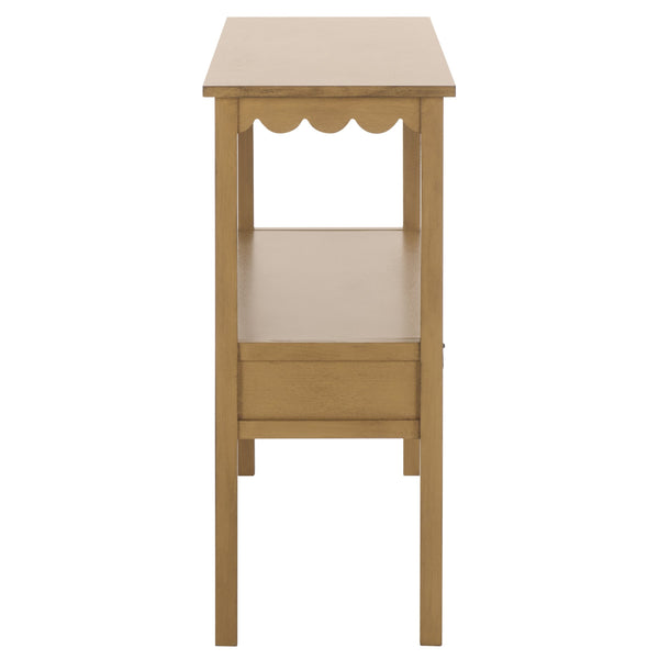 Safavieh Haven Lower 2-drawer Console - Stylish Storage Solution For Modern Home Décor And Organization Desert Brown Wood Cns5741c