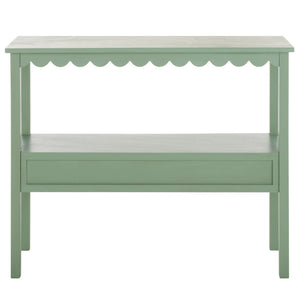 Safavieh Haven Lower 2-drawer Console - Stylish Storage Solution For Modern Home Décor And Organization Sage Green Wood Cns5741d