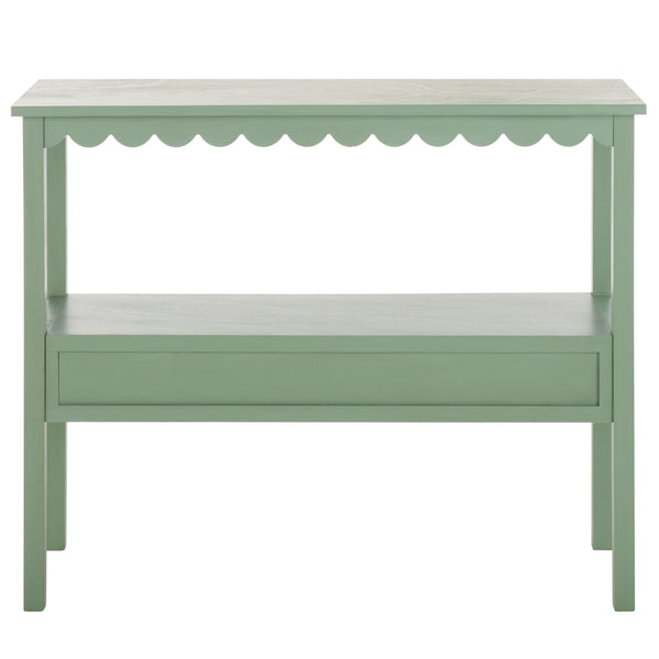 Safavieh Haven Lower 2-drawer Console - Stylish Storage Solution For Modern Home Décor And Organization Sage Green Wood Cns5741d