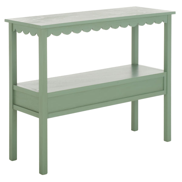 Safavieh Haven Lower 2-drawer Console - Stylish Storage Solution For Modern Home Décor And Organization Sage Green Wood Cns5741d