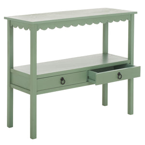Safavieh Haven Lower 2-drawer Console - Stylish Storage Solution For Modern Home Décor And Organization Sage Green Wood Cns5741d