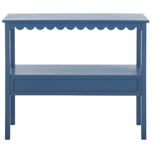 Safavieh Haven Lower 2-drawer Console - Stylish Storage Solution For Modern Home Décor And Organization Blue Wood Cns5741e